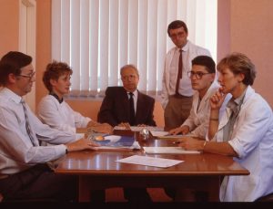 1988 : Réunion de travail avec la DSV